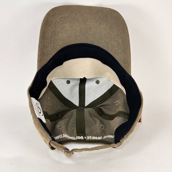 John Deere Strap Back Cap Hat Olive Green Baseball Outdoor Equipment Logo Mens - Picture 9 of 15